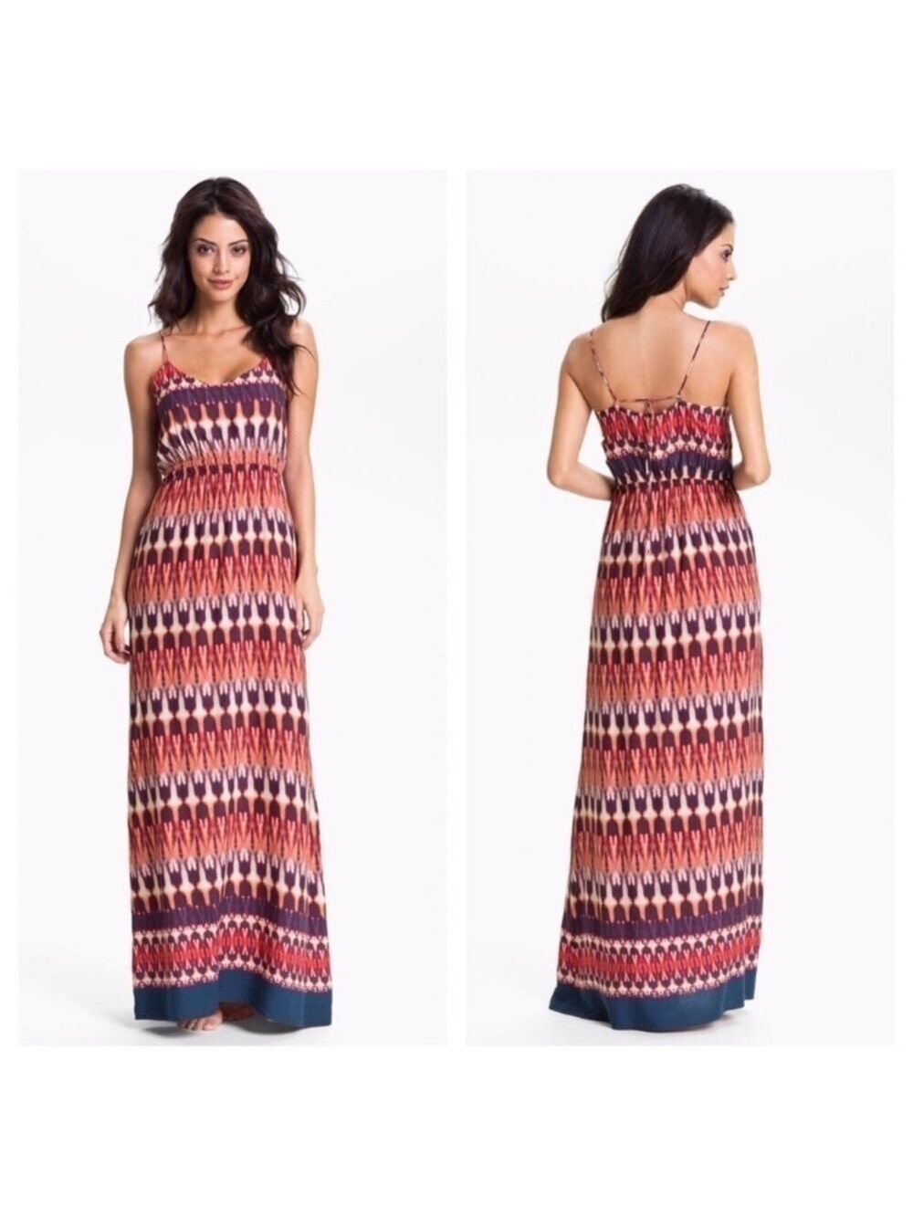 Vix Zambia Karine Tie Dye Maxi Cover Up Dress
